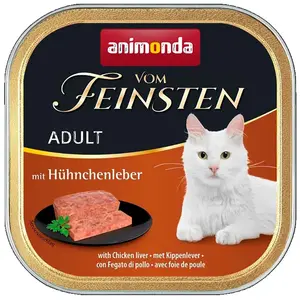 Animonda Vom Feinsten Adult Hühnerleber Nassfutter Für Katzen 100g