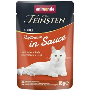 Animonda Vom Feinsten Raffinesse in Sauce Adult mit Huhn + Kalb 85 g -...