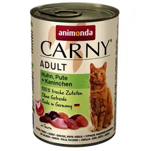 Animonda Carny Nassfutter Für Ausgewachsene Katzen Mit Hühnchen Pute K...