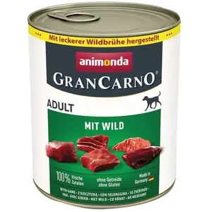 Animonda Grancarno Adult Game Nassfutter Für Hunde 800g