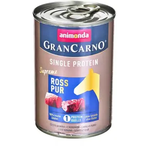 Animonda Grancarno Einzelprotein Geschmack Pferdefleisch Nassfutter Hu...