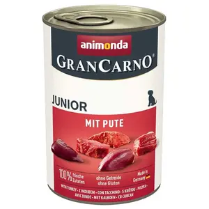 Animonda Grancarno Junior Nassfutter Mit Pute Für Hunde 400g