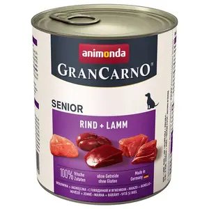 Animonda Grancarno Senior Beef Mit Lamm Nassfutter Für Hunde 800g