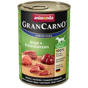 Animonda Gran Carno Original Rind Ente Adult Nassfutter Hund 400g