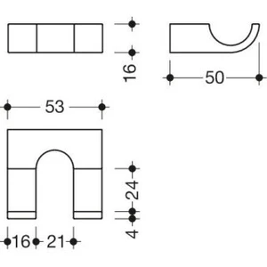 HEWI 800.90.06260 DC Doppelhaken Sys 800, günstig