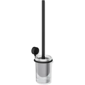 Hewi, Toilettenbürste, WC-Bürstengarnitur System 815 schwarz matt, Toilettenbürste mit Halterung günstig