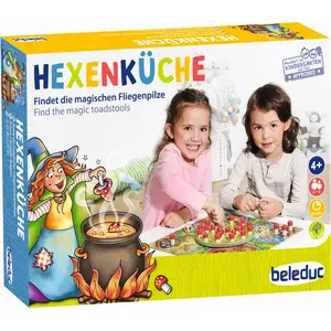 Beleduc Hexenkueche Lernspiel ab 4 Jahren fuer 2 bis 4 Spieler