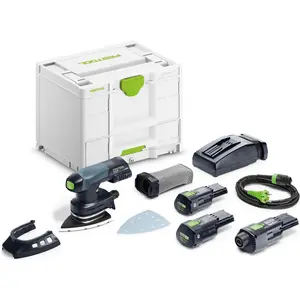 Festool, Schleifmaschine + Poliermaschine, Akku-Deltaschleifer DTSC 400 3,0 I-Set (Deltaschleifer)