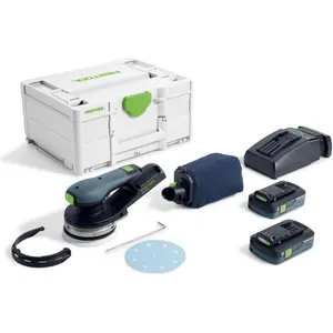Festool, Schleifmaschine + Poliermaschine, Akku-Exzenterschleifer ETSC 2 125 4,0 I-Plus (Exzenterschleifer)