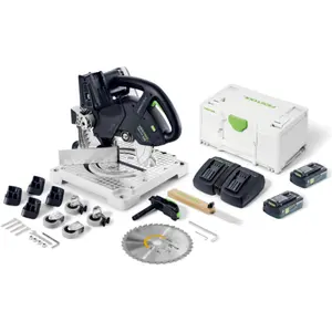 Festool, Kappsäge + Gehrungssäge, Akku Leistensäge Symmetric SYMC 70 4,0 EBI-Plus
