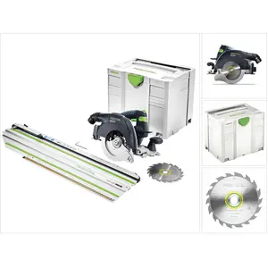Festool Akku-Kreissäge HKC 55Li EB-Basic + FSK420 Kappschiene günstig