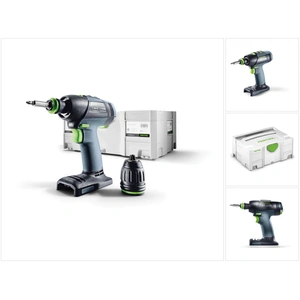 Festool T 18+3 Li-Basic, Handbohrmaschine, Ohne Schlüssel, Mehrfarbig,...