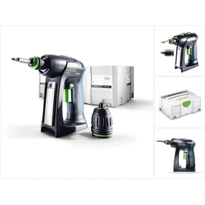 Festool C 18 Li-Basic, Handbohrmaschine, Ohne Schlüssel, Schwarz, Grün...
