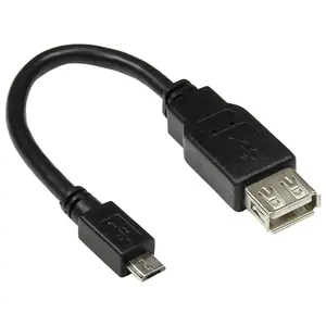 Alcasa Good Connections USB-OTG (On-the-go) Adapterkabel, Micro-USB-Stecker Typ B auf USB-Buchse Typ A 2.0, schwarz, 0,1m, (0.10 m, USB 2.0), USB Kabel günstig