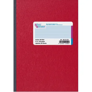 KÖNIG & EBHARDT Geschäftsbuch DIN A5 kariert, 192 Seiten - rot günstig