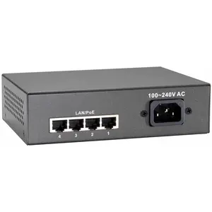 LevelOne Switch 5 Fast Ethernet-Ports mit 4 PoE-Ports 65W (FEP-0511)