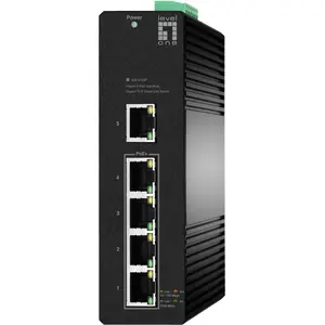LevelOne IGS-2105P Hilbert 5-Port Gigabit PoE Smart Lite Switch, manag...