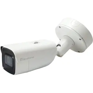 LevelOne Gemini Zoom IP Camera, 8-MP, H.265, 802.3at, Poe, IR LEDs, In...