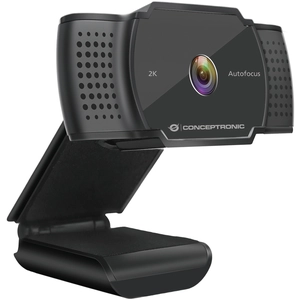 Conceptronic AMDIS 2K-Super-HD-Autofokus-Webcam mit Mikrofon, 5 MP, 25...