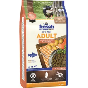 bosch Tiernahrung Adult Hundefutter trocken, Lachs & Kartoffel, 1 kg