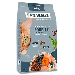 Bosch Sanabelle Adult Forelle & Blaubeeren Katzenfutter 2 Kg