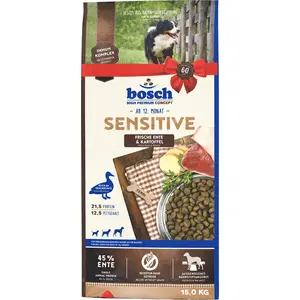 Bosch HPC Sensitive Hundefutter trocken Ente & Kartoffel, 15 kg