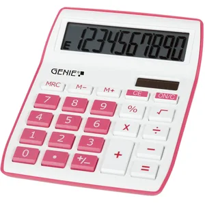 GENIE Tischrechner 840p weiß/pink