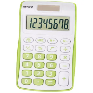 GENIE Taschenrechner 120 G weiß/grün günstig