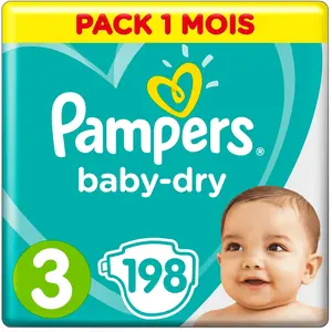 Pampers Baby-Dry ALT (Gr. 3, Monatsbox, 198 Stk.) günstig