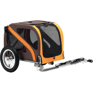 Blue Bird Fahrradanhänger Dog Mini 12" für Achsmontage braun/orange günstig