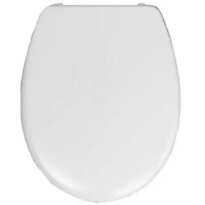 Hamberger, WC Deckel, Haro Fago, ohne Absenkautomatik soft-close, weiss Scharnier Edelstahl günstig