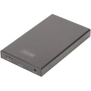 Digitus 2,5" SDD/HDD-Gehäuse, SATA 3 - USB 3.0, HDD / SSD-Gehäuse, 2.5", SATA, Serial ATA II, Serial ATA III, 5 Gbit/s, Hot-Swap, Schwarz günstig