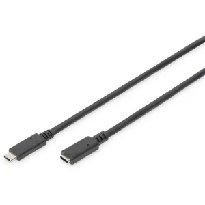 Digitus USB 2.0 Verlängerungskabel, USB-C Stecker > USB-C Buchse