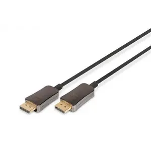 Digitus DisplayPort AOC Hybrid Glasfaserkabel Typ M/M 20m