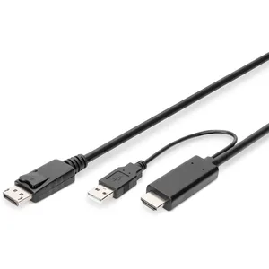 Digitus Adapterkabel HDMI > Displayport, UHD 4K