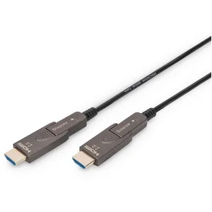 Digitus HDMI / Micro HDMI AOC Hybrid Glasfaserkabel, UHD 4K