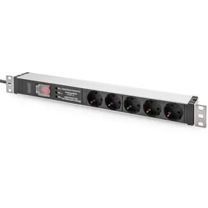 Digitus 19" Steckdosenleiste mit Aluminiumprofil, 5-fach, 1HE