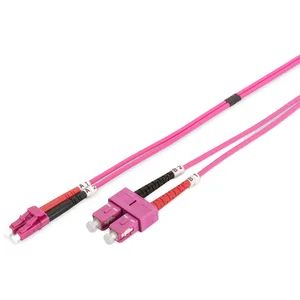 Digitus LWL Patchkabel, Duplex, LC zu SC MM OM4 50/125 µ, 3 m
