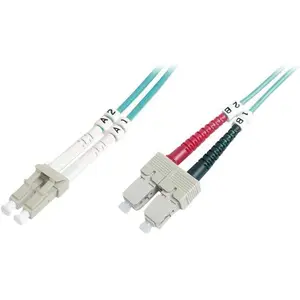 Digitus LWL Patchkabel, Duplex, LC zu SC MM OM4 50/125 µ, 5 m