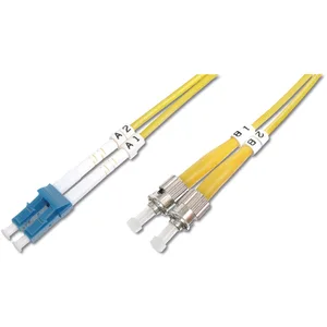Digitus LWL Patchkabel, Duplex, LC zu ST SM OS2 09/125 µ, 2 m