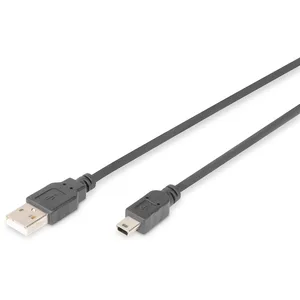 Digitus USB 2.0 Kabel, USB-A Stecker > mini USB Stecker