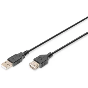 Digitus USB Verlängerungskabel, Typ A St/Bu, 3.0, USB 2.0 geeignet, sw