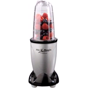 Gourmetmaxx Mr. Magic Silber-Schwarz, Standmixer, Kunststoffgehäuse, 4...