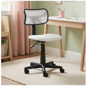 IDIMEX Schreibtischstuhl MILAN, Kinderzimmer Drehstuhl mit ergonomischer Rückenlehne atmungsaktiv Weiß günstig