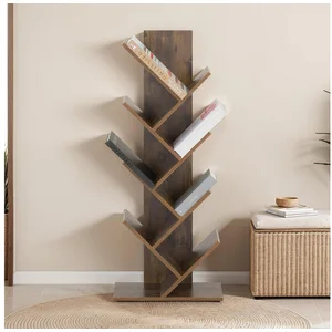 IDIMEX Bücherregal JULES, Design Regal freistehend mit 7 Ablagen Braun günstig