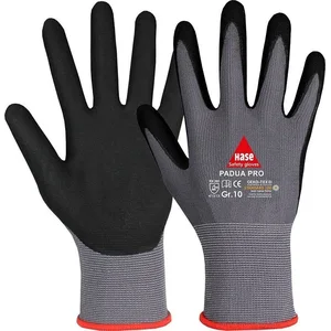 Hase Safety Gloves Arbeitshandschuhe Padua Pro (Packung, 10-St., VPE= 10 Paar, Gr 6-11) Nitril-Arbeitshandschuhe Rutschfeste Mechaniker-Handschuhe günstig