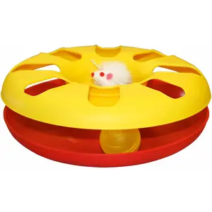Kerbl RACING WHEEL Katzenspiel- zeug ø 24 cm, farbl. sort. (Beschäftigungsspielzeug Katze), Katzenspielzeug günstig