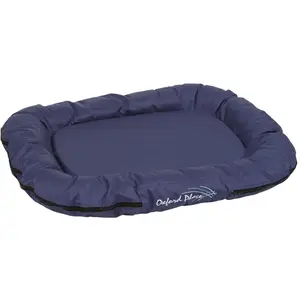 Kerbl Liegekissen Oxford Place blau, 100x70x15 cm (Hund, Katze), Hundebett + Katzenbett günstig