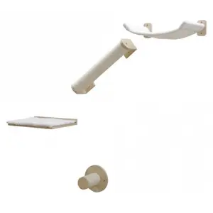 Kerbl Kletterwand Alps (4-teilig, Farbe weiß, max. Belastbarkeit 6 kg) 81609 günstig