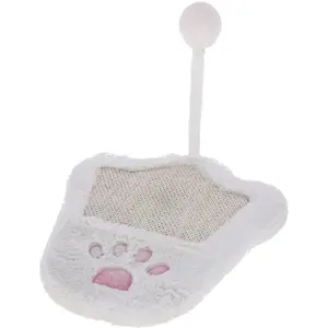 Kerbl Kratzbrett Paw, 36 x 31cm, weiss/pink (Pink, Weiss), Katzenbaum günstig